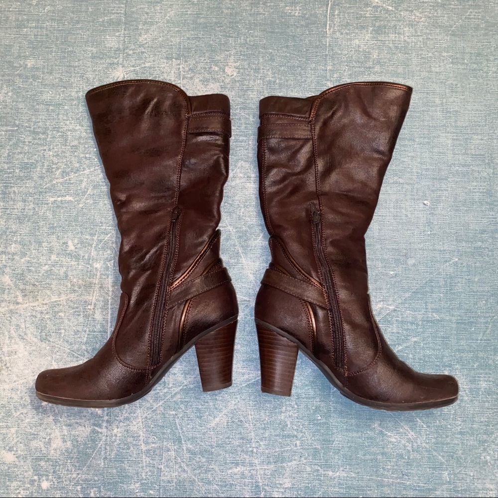 Leather Heeled Boots - Picture 3 of 8